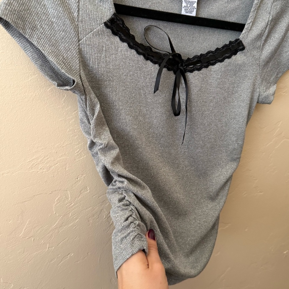 12. Just Polly Ribbed Knit Top – Size M ✨ - Picture 3 of 4